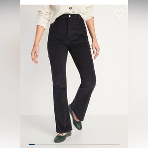 *SOLD* NEW Old Navy Higher-High Waisted Corduroy Pants Sz 2 Reg  Dark Navy Blue